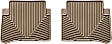 W164TN Rear All-weather Series Flat Floor Mat, Tan Made of Rubberized Thermoplastic Elastomer