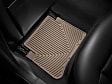 W164TN Rear All-weather Series Flat Floor Mat, Tan Made of Rubberized Thermoplastic Elastomer