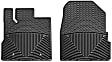 W165 Front Row All-weather Series Flat Floor Mat, Black Made of Rubberized Thermoplastic Elastomer