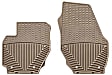 W169TN Front Row All-weather Series Flat Floor Mat, Tan Made of Rubberized Thermoplastic Elastomer