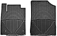 W174 Front Row All-weather Series Flat Floor Mat, Black Made of Rubberized Thermoplastic Elastomer