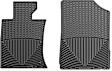 W177 Front Row All-weather Series Flat Floor Mat, Black Made of Rubberized Thermoplastic Elastomer