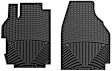 W189 Front Row All-weather Series Flat Floor Mat, Black Made of Rubberized Thermoplastic Elastomer