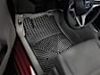 W199 Front Row All-weather Series Flat Floor Mat, Black Made of Rubberized Thermoplastic Elastomer