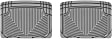 W20GR Second Row All-weather Series Flat Floor Mat, Gray Made of Rubberized Thermoplastic Elastomer