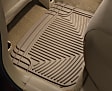 W20TN Rear All-weather Series Flat Floor Mat, Tan Made of Rubberized Thermoplastic Elastomer