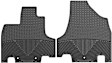2014 Honda Odyssey - All-weather Series, Black, Front Row, Flat Floor Mat, Mini Passenger Van, Made of Rubberized Thermoplastic Elastomer