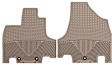 W211TN Front Row All-weather Series Flat Floor Mat, Tan Made of Rubberized Thermoplastic Elastomer