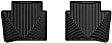 W215 Second Row All-weather Series Flat Floor Mat, Black Made of Rubberized Thermoplastic Elastomer