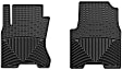 W216 Front Row All-weather Series Flat Floor Mat, Black Made of Rubberized Thermoplastic Elastomer