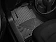 W216 Front Row All-weather Series Flat Floor Mat, Black Made of Rubberized Thermoplastic Elastomer