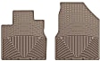 W220TN Front Row All-weather Series Flat Floor Mat, Tan Made of Rubberized Thermoplastic Elastomer