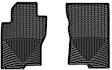 W222 Front Row All-weather Series Flat Floor Mat, Black Made of Rubberized Thermoplastic Elastomer