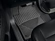 W228 Front Row All-weather Series Flat Floor Mat, Black Made of Rubberized Thermoplastic Elastomer