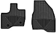 W230 Front Row All-weather Series Flat Floor Mat, Black Made of Rubberized Thermoplastic Elastomer