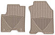 W233TN Front Row All-weather Series Flat Floor Mat, Tan Made of Rubberized Thermoplastic Elastomer