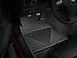 W24 Front Row All-weather Series Flat Floor Mat, Black Made of Rubberized Thermoplastic Elastomer
