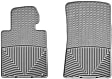 W24GR Front Row All-weather Series Flat Floor Mat, Gray Made of Rubberized Thermoplastic Elastomer