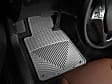 W24GR Front Row All-weather Series Flat Floor Mat, Gray Made of Rubberized Thermoplastic Elastomer
