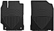 W255 Front Row All-weather Series Flat Floor Mat, Black Made of Rubberized Thermoplastic Elastomer