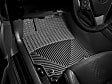 W255 Front Row All-weather Series Flat Floor Mat, Black Made of Rubberized Thermoplastic Elastomer