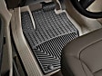 W257 Front Row All-weather Series Flat Floor Mat, Black Made of Rubberized Thermoplastic Elastomer