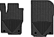 W257 Front Row All-weather Series Flat Floor Mat, Black Made of Rubberized Thermoplastic Elastomer