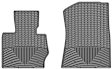 2012 BMW X3 - Front Row Flat Floor Mat, Gray, Made of Rubberized Thermoplastic Elastomer, All-weather Series