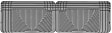 W25GR Rear All-weather Series Flat Floor Mat, Gray Made of Rubberized Thermoplastic Elastomer