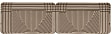 W25TN Second Row All-weather Series Flat Floor Mat, Tan Made of Rubberized Thermoplastic Elastomer