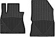 W262 Front Row All-weather Series Flat Floor Mat, Black Made of Rubberized Thermoplastic Elastomer