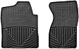 W26 Front Row All-weather Series Flat Floor Mat, Black Made of Rubberized Thermoplastic Elastomer