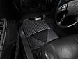 W26 Front Row All-weather Series Flat Floor Mat, Black Made of Rubberized Thermoplastic Elastomer