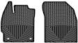 W271 Front Row All-weather Series Flat Floor Mat, Black Made of Rubberized Thermoplastic Elastomer