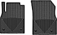 W275-W277 Front and Rear All-weather Series Molded Floor Liner, Black Made of Rubberized Thermoplastic Elastomer