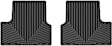 W275-W277 Front and Rear All-weather Series Molded Floor Liner, Black Made of Rubberized Thermoplastic Elastomer