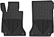 W287 Front Row All-weather Series Flat Floor Mat, Black Made of Rubberized Thermoplastic Elastomer