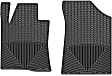 W294 Front Row All-weather Series Flat Floor Mat, Black Made of Rubberized Thermoplastic Elastomer