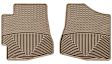 W29TN Front Row All-weather Series Flat Floor Mat, Tan Made of Rubberized Thermoplastic Elastomer