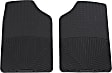 2007 Saturn Ion - Front Row Flat Floor Mat, Black, Made of Rubber, All-weather Series