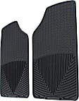 2007 Saturn Ion - Front Row Flat Floor Mat, Black, Made of Rubber, All-weather Series