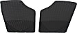 2007 Saturn Ion - Front Row Flat Floor Mat, Black, Made of Rubber, All-weather Series