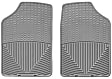W2GR Front All-weather Series Flat Floor Mat, Gray Made of Rubber