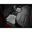 W309-W311 Front and Rear All-weather Series Molded Floor Liner, Black Made of Rubberized Thermoplastic Elastomer