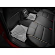 W309-W324 Front and Rear All-weather Series Molded Floor Liner, Black Made of Rubberized Thermoplastic Elastomer