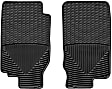 W30-W50 Front and Rear All-weather Series Flat Floor Mat, Black Made of Rubberized Thermoplastic Elastomer