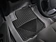 W31 Front Row All-weather Series Flat Floor Mat, Black Made of Rubberized Thermoplastic Elastomer