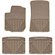 W31TN-W20TN Front and Rear All-weather Series Flat Floor Mat, Tan Made of Rubberized Thermoplastic Elastomer