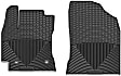 W320 Front Row All-weather Series Flat Floor Mat, Black Made of Rubberized Thermoplastic Elastomer