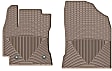W320TN Front Row All-weather Series Flat Floor Mat, Tan Made of Rubberized Thermoplastic Elastomer